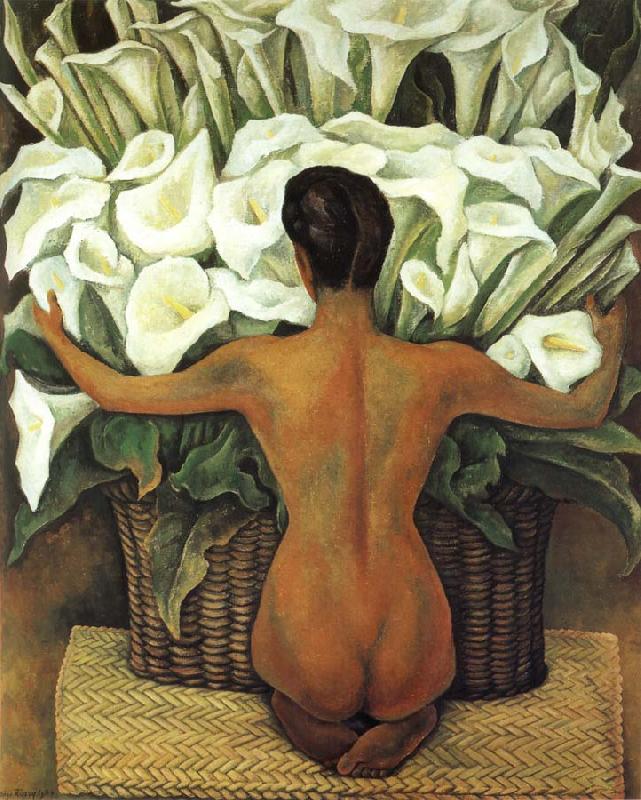 Diego Rivera Nude oil painting image